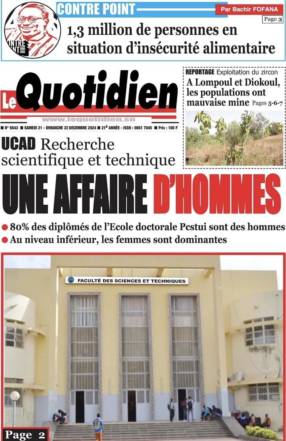 Revue de presse : La visite de Sonko en Gambie à la UNE 3 ite