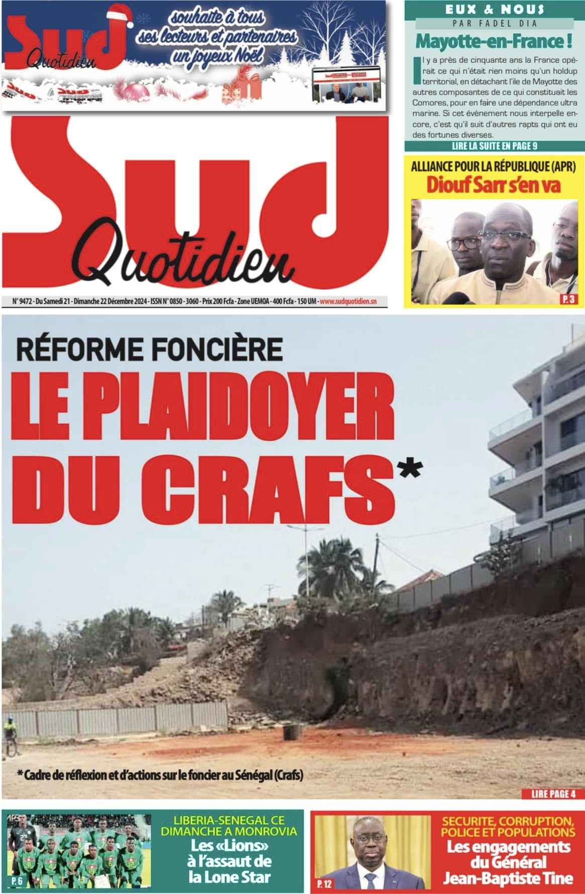 Revue de presse : La visite de Sonko en Gambie à la UNE 2 site