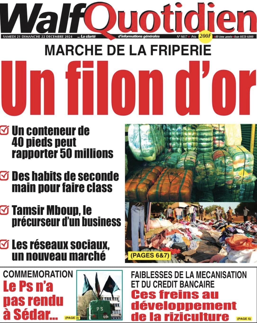 Revue de presse : La visite de Sonko en Gambie à la UNE 4 site