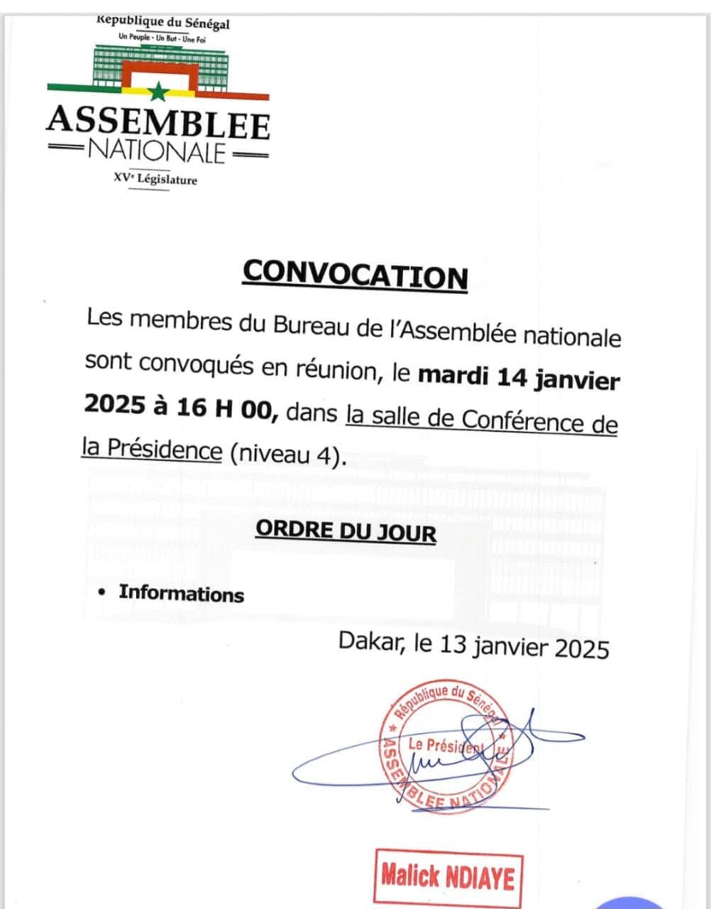 Assemblée : le bureau et la conférence des présidents convoqués 1 FB IMG 1736806442312