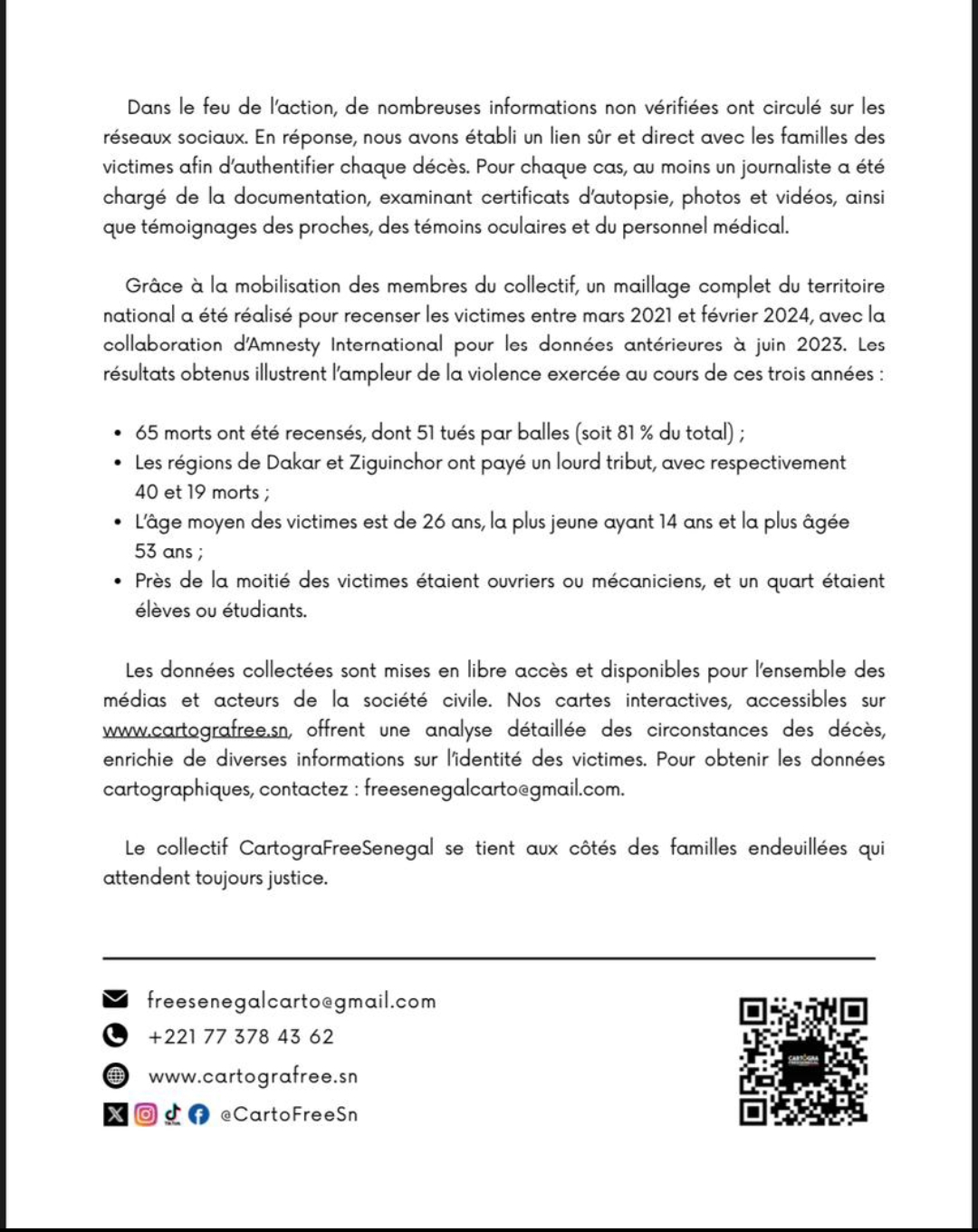 Violences politiques au Sénégal : «65 morts, dont 51 par balles recensés» (Rapport) 2 Screenshot 20250304 143922