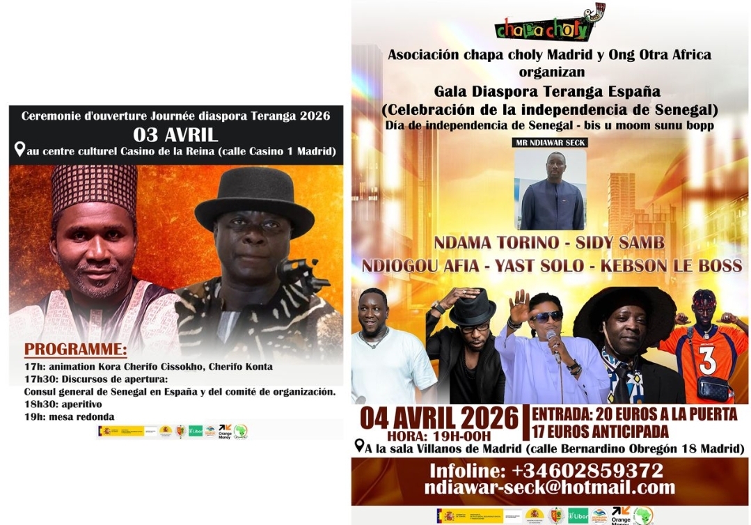 4 Avril 2026, Madrid capitale culturelle du Sénégal en Europe