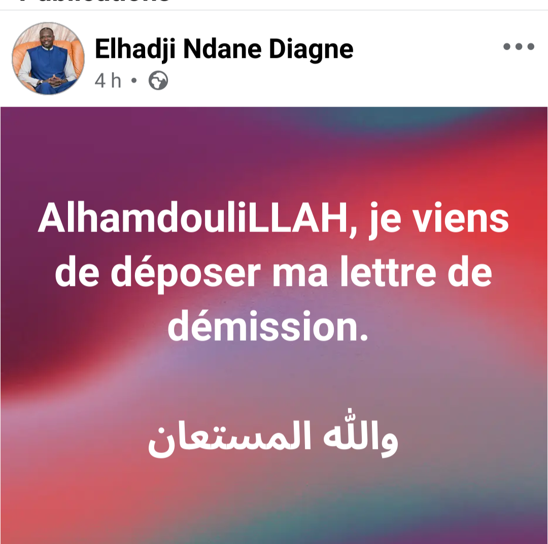 SONACOS : Ndane Diagne annonce son départ 1 Screenshot 20260523 165843