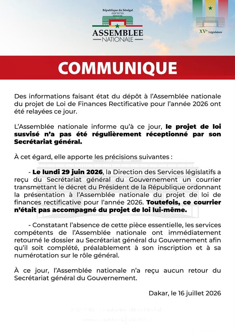 Loi de Finances rectificative : l’Assemblée nationale renvoie le dossier au Gouvernement 1 6a590f91b041f YlizZfU9S9