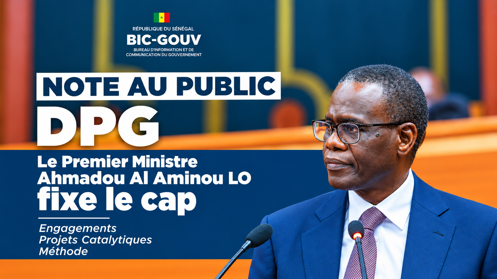 Face à un PASTEF hostile...Al Aminou Lo réussit le test de la DPG sans plier 1 NOTE AU PUBLIC DPG 0