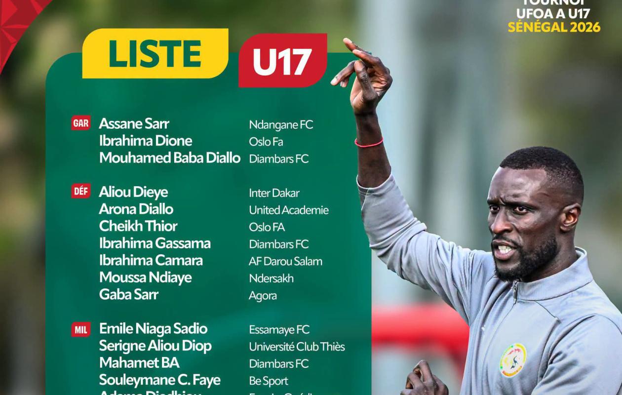 Tournoi UFOA/A U17 : Lamine Sané dévoile sa sélection 14 Tournoi UFOA/A U17 : Lamine Sané dévoile sa sélection
