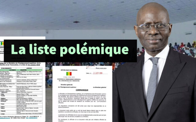Affaire de la « liste noire »...une légèreté qui éclabousse le MESRI et fragilise le régime 22 Affaire de la « liste noire »…une légèreté qui éclabousse le MESRI et fragilise le régime